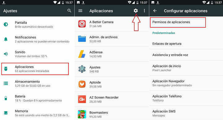 Asignar o quitar permisos a apps en Android 02