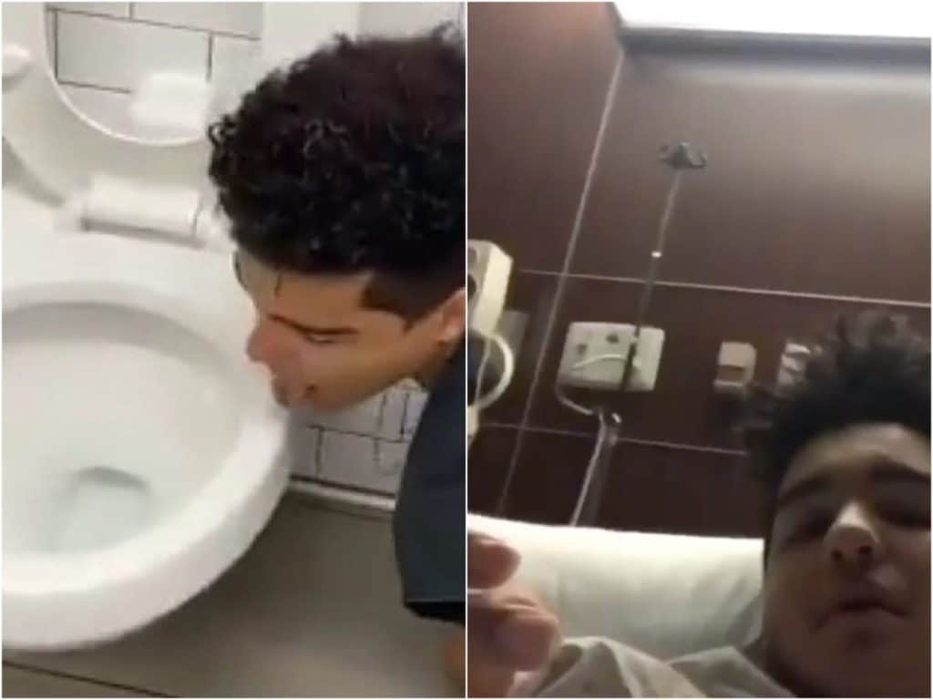 ?♀️ Influencer se filmó lamiendo un inodoro y ahora podría tener coronavirus 2 Influencers y estupidez