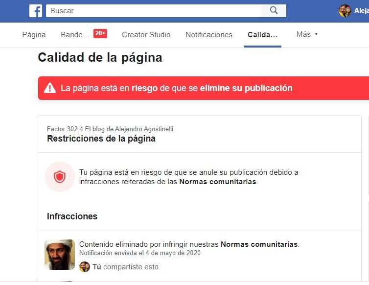 Facebook censuró a un conocido medio Anti Fake News que publicó un post a propósito del 9no aniversario del asesinato de Osama Bin Laden