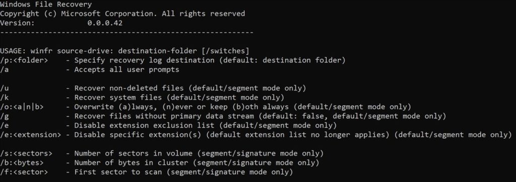 Cómo recuperar archivos borrados en Windows 10: Windows File Recovery