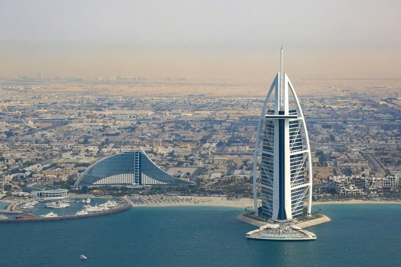 The 5 Most Expensive Luxury Hotels in the World-Dubai-foreground-Burj-al-Arab-Hotel-United